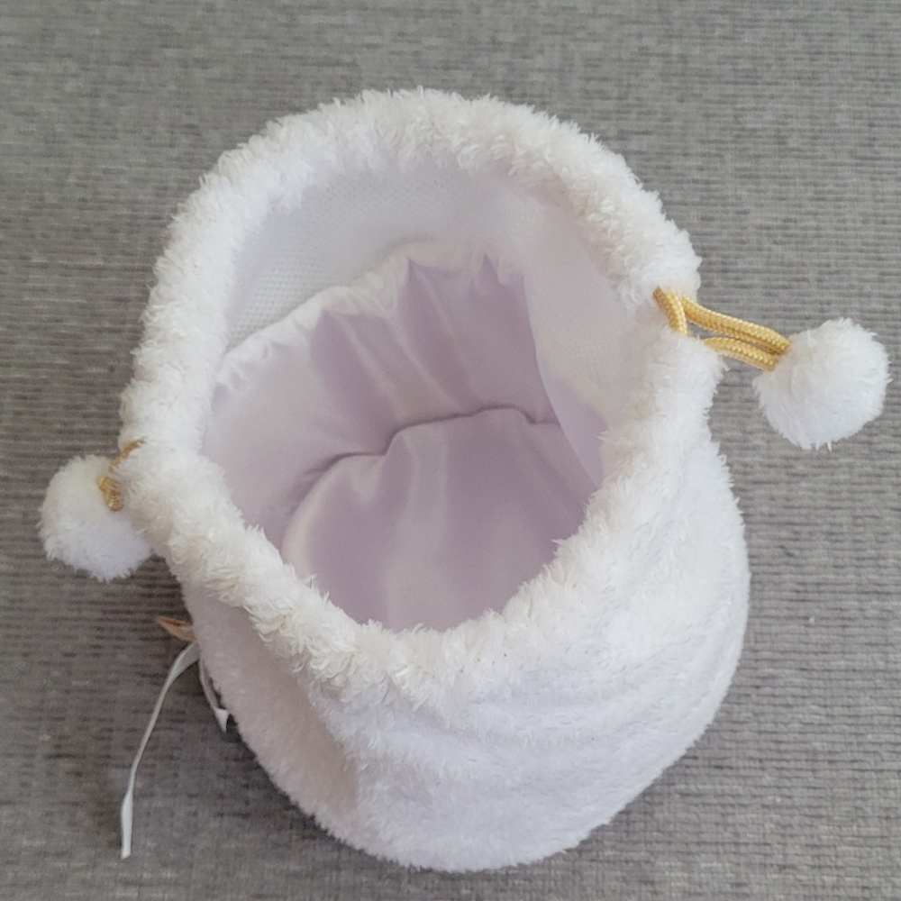 BT21/BTS K-Pop Chimmy Tatton Glitter Pouch, a plush drawstring pouch - Picture 7 of 12